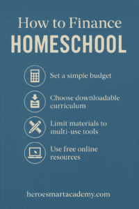 how to finance homeschool